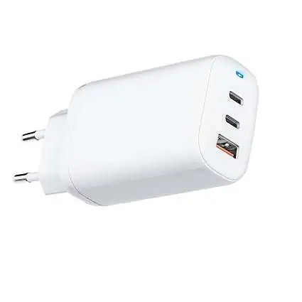 Présentation Forcell Chargeur Rapide GaN 65W USB + 2 USB-C PD 3.0 Blanc