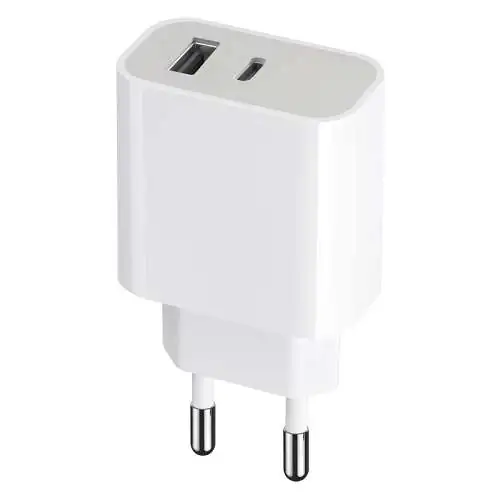 Chargeur Rapide Universel 20W USB + USB-C PD 3.0