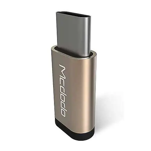 Mcdodo Adaptateur Premium Micro USB (Fem) vers USB-C (Mâle) Alu Gold