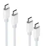 Présentation MaXlife Lot 2 Câbles USB-C vers USB-C 100W (1m+2m) Blanc