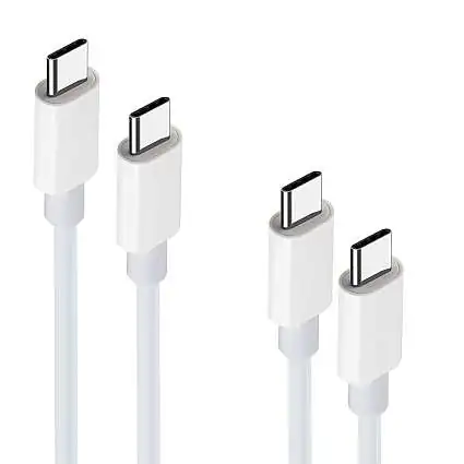 Présentation MaXlife Lot 2 Câbles USB-C vers USB-C 100W (1m+2m) Blanc