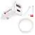 Vignette Chargeur Voiture Rapide Forcell 20W USB + USB-C & Câble Long 1,80m Blanc - 100.jpg