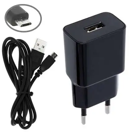 Présentation Chargeur Secteur USB 2A + Câble 2 mètres