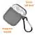 Vignette Etui Coque Silicone pour Apple AirPods (1 & 2) Gris, Crochet Amovible - 102.jpg