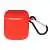 Vignette Etui Coque Silicone pour Apple AirPods (1 & 2) Rouge, Crochet Amovible - 100.jpg