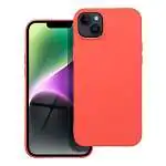 Présentation Coque en Silicone Couleur Orange Pêche pour iPhone 14 Plus