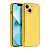 Vignette Coque Eco Cuir Summer pour iPhone 14, Stylé, Inserts Metal, Jaune - 100.jpg