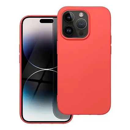 Présentation Coque Apple Couleur Pêche iPhone 14 orange pro