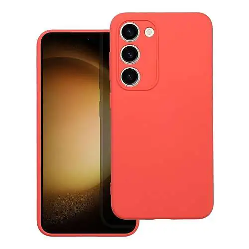 Coque Silicone Orange Pêche pour Samsung Galaxy S23