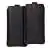Vignette Housse Etui Eco Cuir Noir, Languette Fermeture et Extraction Facile, Taille 6,1