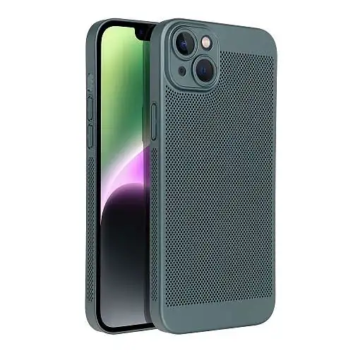 Découvrez notre magnifique Coque Breezy Alu Vert Ultra Légère Respirante pour iPhone 14 Plus