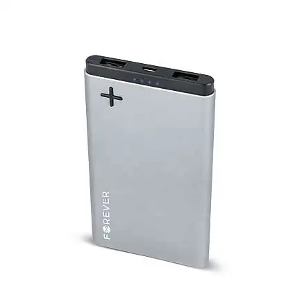 Présentation Forever Batterie Externe 8000 mAh Double Sortie USB Output 2A Grise