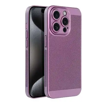 Présentation Coque Breezy Alu Violet Ultra Légère Respirante iPhone 14 Pro