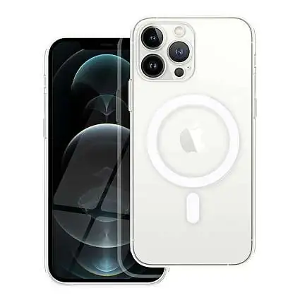 Présentation Coque Transparente, compatible MagSafe, iPhone 15 Pro Max, avec Ilôt Caméra