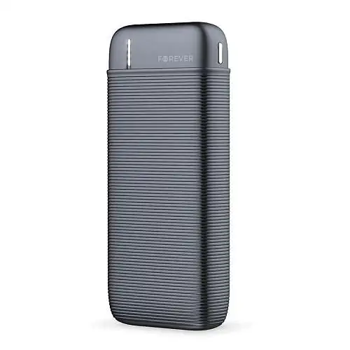 Forever Batterie Externe 10000 mAh Double Sortie USB Output 2A Noire