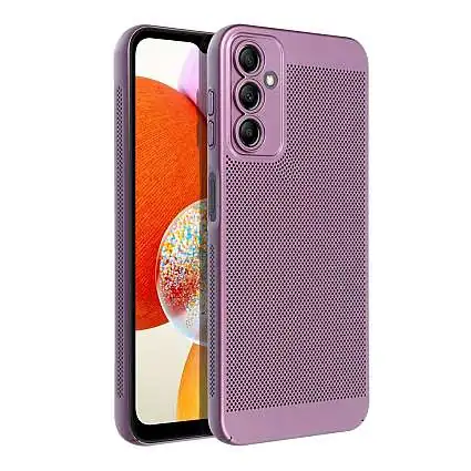 Présentation Coque Breezy Alu Violet Ultra Légère Respirante Samsung Galaxy A14