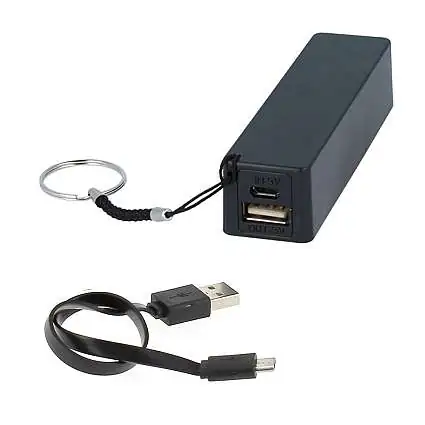 Présentation Setty Batterie Externe 2600 mAh Ultra Compacte Noire
