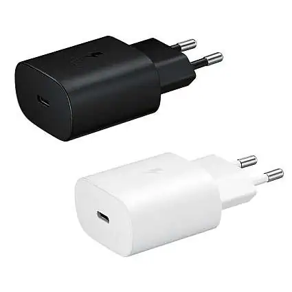 Présentation Lot 2 Chargeurs Samsung Original Ultra Rapide 25W USB-C TA-800 Blanc et Noir