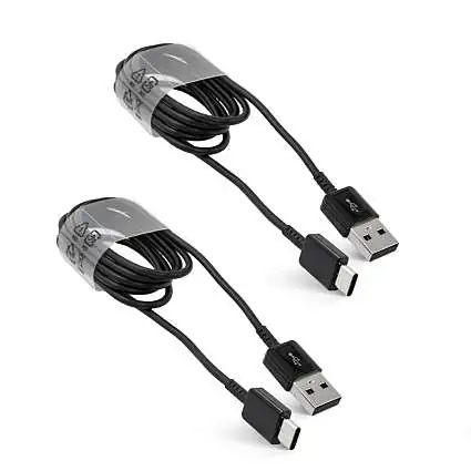 Présentation Samsung Câble Original USB vers USB-C 120 cm Noir (Lot 2 Câbles)