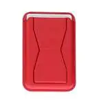 Présentation Porte Carte Universel avec Support Aimanté pour SmartPhone - Eco-Cuir Rouge