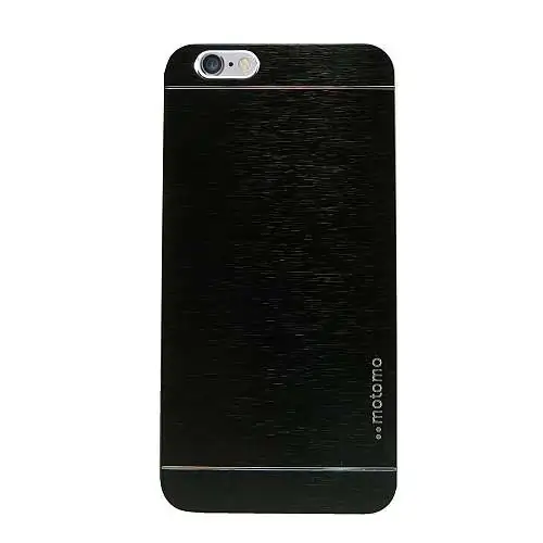Coque iPhone SE 2020 (6/6s) Motomo Rigide Alu Brossé Noir