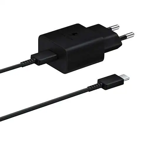 Samsung Chargeur Original Ultra Rapide 15W + Câble USB-C EP-T1510 Noir