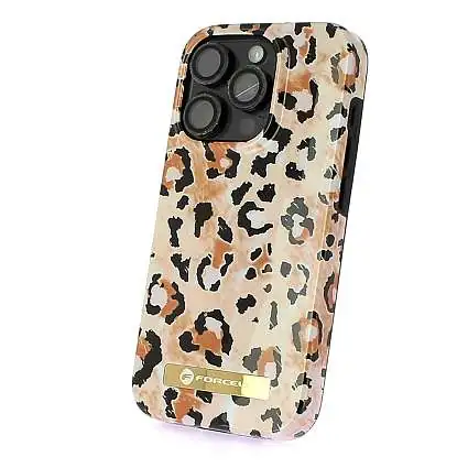 Présentation Coque Forcell pour iPhone 15 Pro impression 4D Exclusive Wild Panther MagSafe®