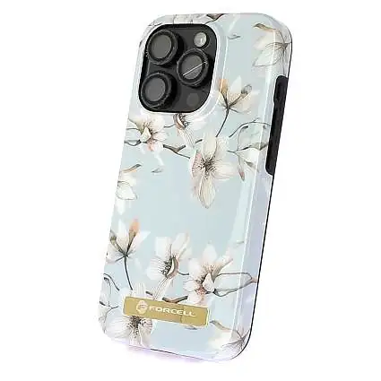 Présentation Coque Forcell pour iPhone 15 Pro Max 4D Exclusive Spring Flower MagSafe®