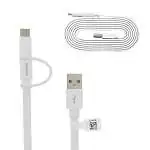 Présentation Huawei Câble Original Micro USB et USB-C Modèle AP-55s 150 cm Blanc