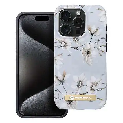 Présentation Coque Forcell pour iPhone 15 Plus impression 4D Exclusive Spring Flower MagSafe®