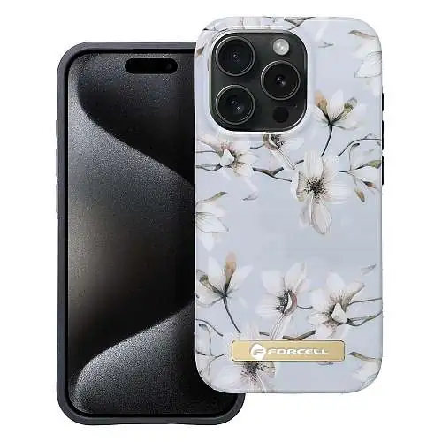 Coque Forcell pour iPhone 15 Plus impression 4D Exclusive Spring Flower MagSafe®