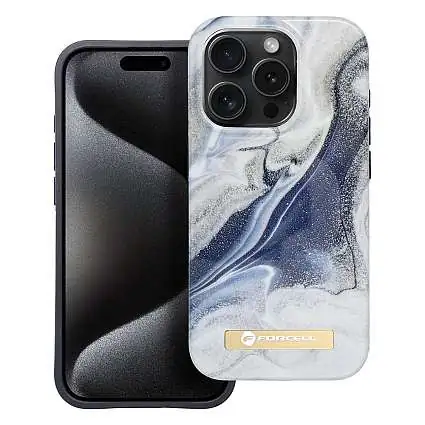 Présentation Coque Forcell pour iPhone 15 Plus impression 4D Exclusive Magic Sand MagSafe®
