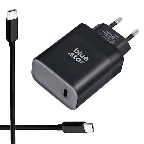 Chargeur Rapide 45W USB-C + Câble 1m, Power Delivery, Quick Charge, SuperVooc