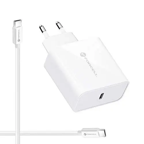 Chargeur Ultra Rapide 45W AFC de Forcell  + Câble USB-C 1m