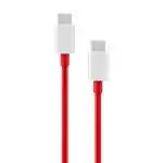 Présentation Câble Original OnePlus SuperVooc 8A USB-C vers USB-C 1m Rouge