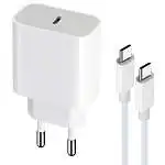 Présentation Chargeur Rapide maXlife 20W + Câble USB-C PD 3.0 Blanc