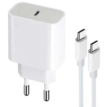 Présentation Chargeur Rapide maXlife 20W + Câble USB-C PD 3.0 Blanc