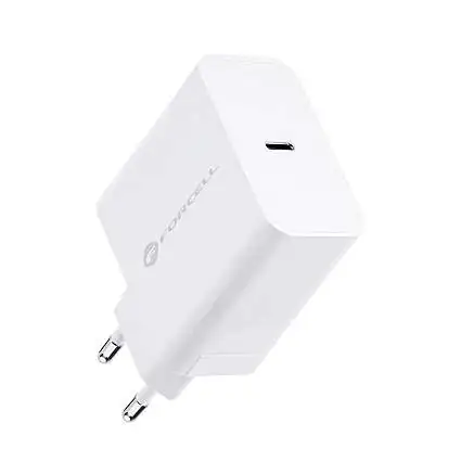 Présentation Chargeur Ultra Rapide 45W Forcell  AFC USB-C PD et QC 4.0 Blanc