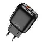 Présentation Chargeur Rapide 20W USB + USB-C PD + QC 3.0 Noir