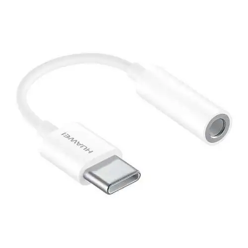 HUAWEI Adaptateur USB-C vers Prise Jack 3,5 mm Type Cm20 Blanc