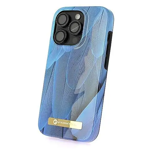Forcell Coque pour iPhone 14 impression 4D Exclusive Blue Bird MagSafe®