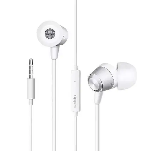 Kit Piéton Stéréo Oppo Intra Auriculaire Original Jack 3,5 Blanc