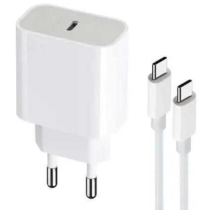 Présentation Chargeur Rapide maXlife 20W + Câble Long USB-C PD 3.0 Blanc