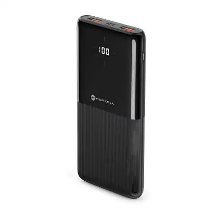 Présentation Batterie externe FORCELL F-ENERGY 10 000 mAh 20W PD QC3.0 noire