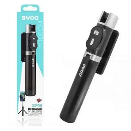 Présentation Perche Trépied Bluetooth BWOO ZP12 Live Broadcast 100 cm