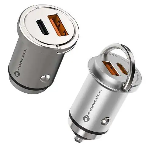 Chargeur voiture FORCELL F-ENERGY mini Type C + USB 60W
