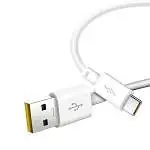 Présentation XO Câble USB vers USB-C 1m Certifié Charge Rapide 5A Blanc