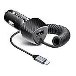 Présentation Chargeur voiture FORCELL F-ENERGY 38W USB A avec câble USB-C