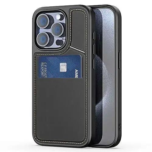 Coque DUX DUCIS avec support, MagSafe iPhone 15 Pro Max