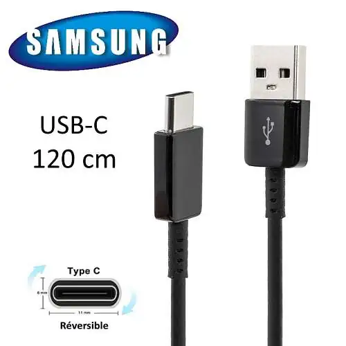 Samsung Câble Original USB vers USB-C 120 cm EP-DG950 Noir
